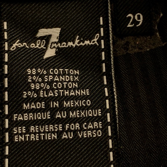 7 For All Mankind Denim Cutoff Black Shorts Women’s 29 - Picture 4 of 7